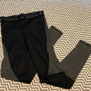 AE Gray/Black Leggings